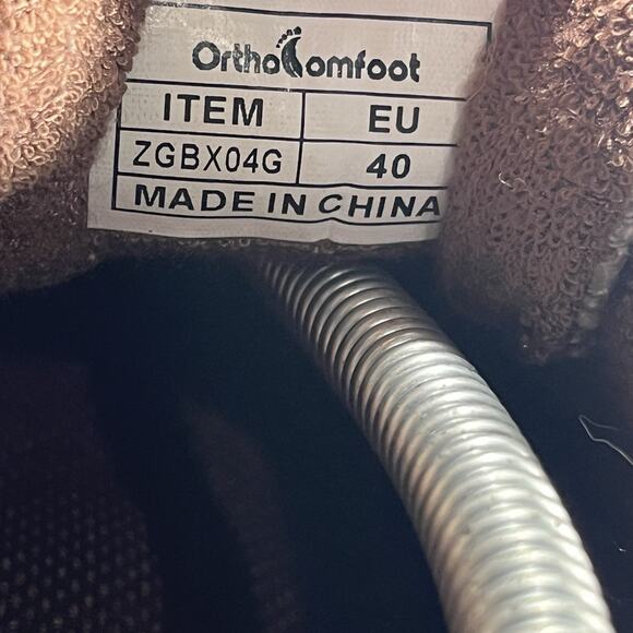 OrthoComfoot Women’s Arch Support Slip on Orthopedic Boat Shoes Size EU 40 US 9 - Picture 5 of 9